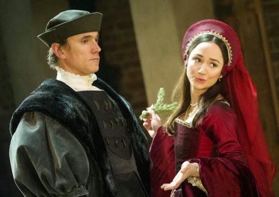 Ben Miles as Thomas Cromwell and Lydia Leonard as Anne Boleyn