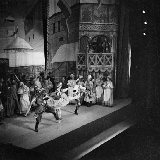 Danish ballerina Helene Kirsova in Petrouchka at the Theatre Royal. Australia, 11th January 1937.